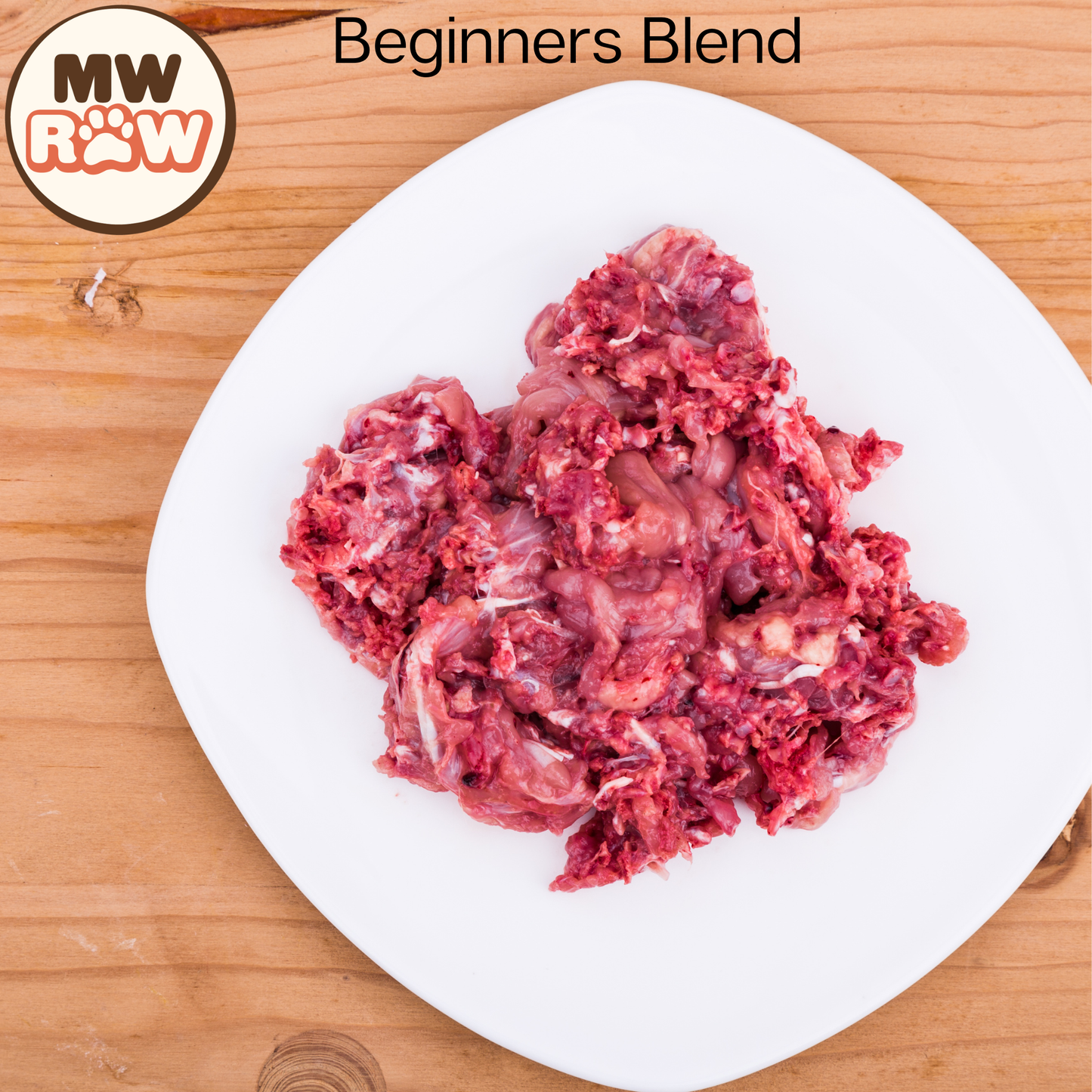 Premium Raw Food - Beginners Blend - Beef, Sardines & Green Tripe (15% Bone)
