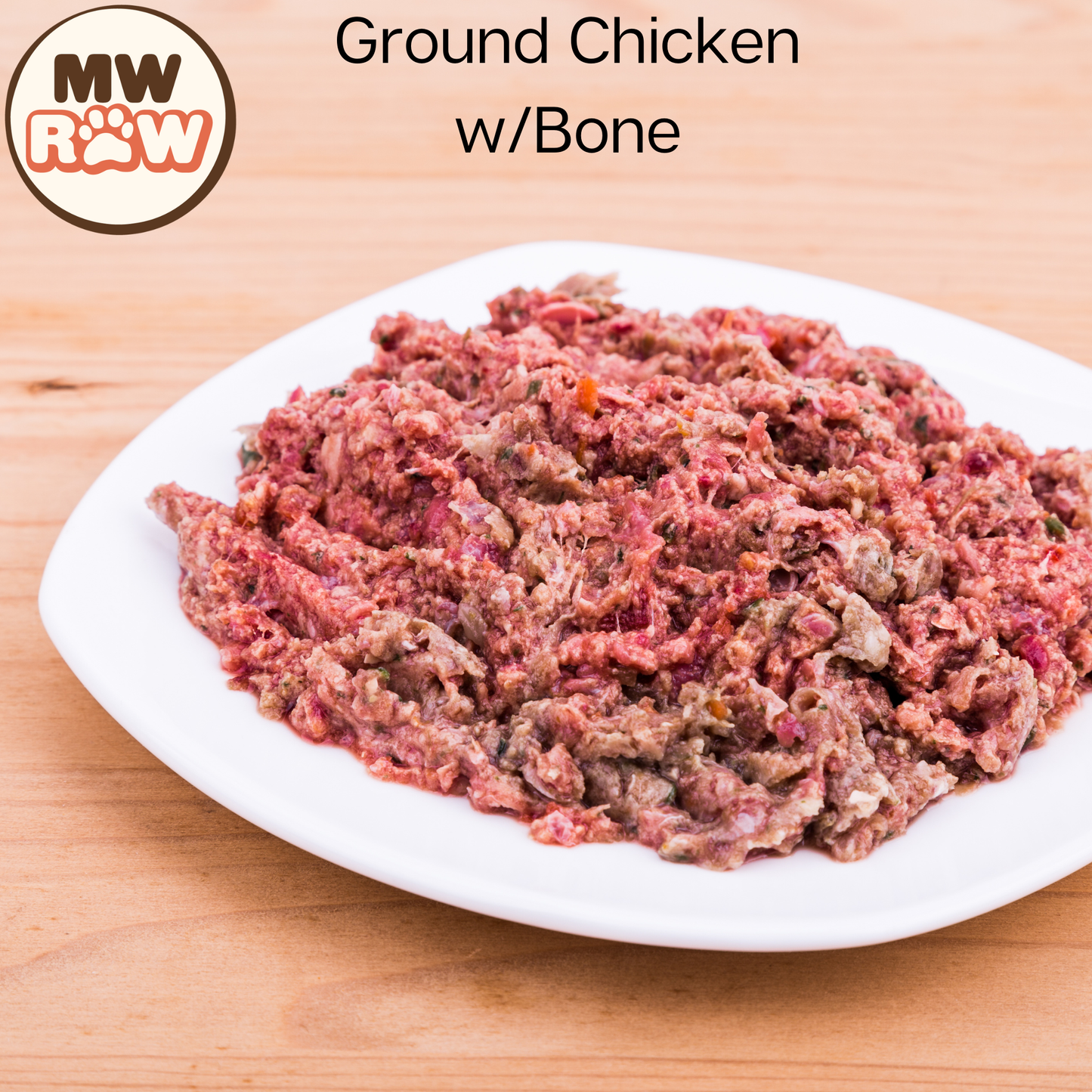 Premium Raw Food - Ground Chicken w/Bone