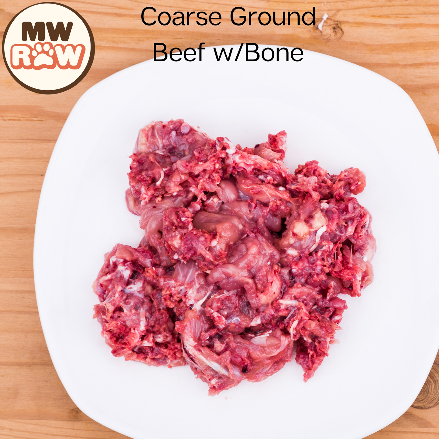 Premium Raw Food - Coarse Ground Beef w/Bone