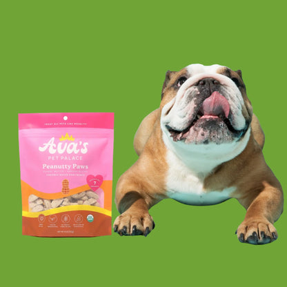 Organic Baked Dog Treats - Peanutty Paws