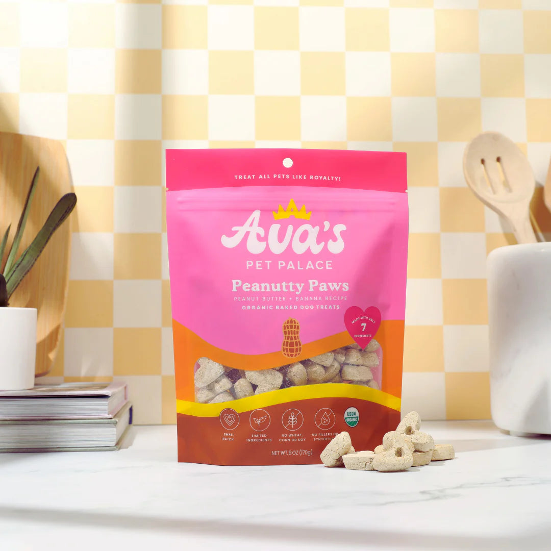 Organic Baked Dog Treats - Peanutty Paws