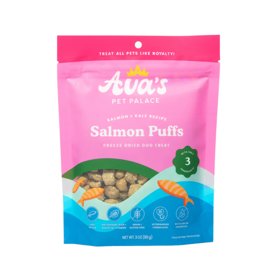 Freeze Dried Dog Treats - Salmon Puffs