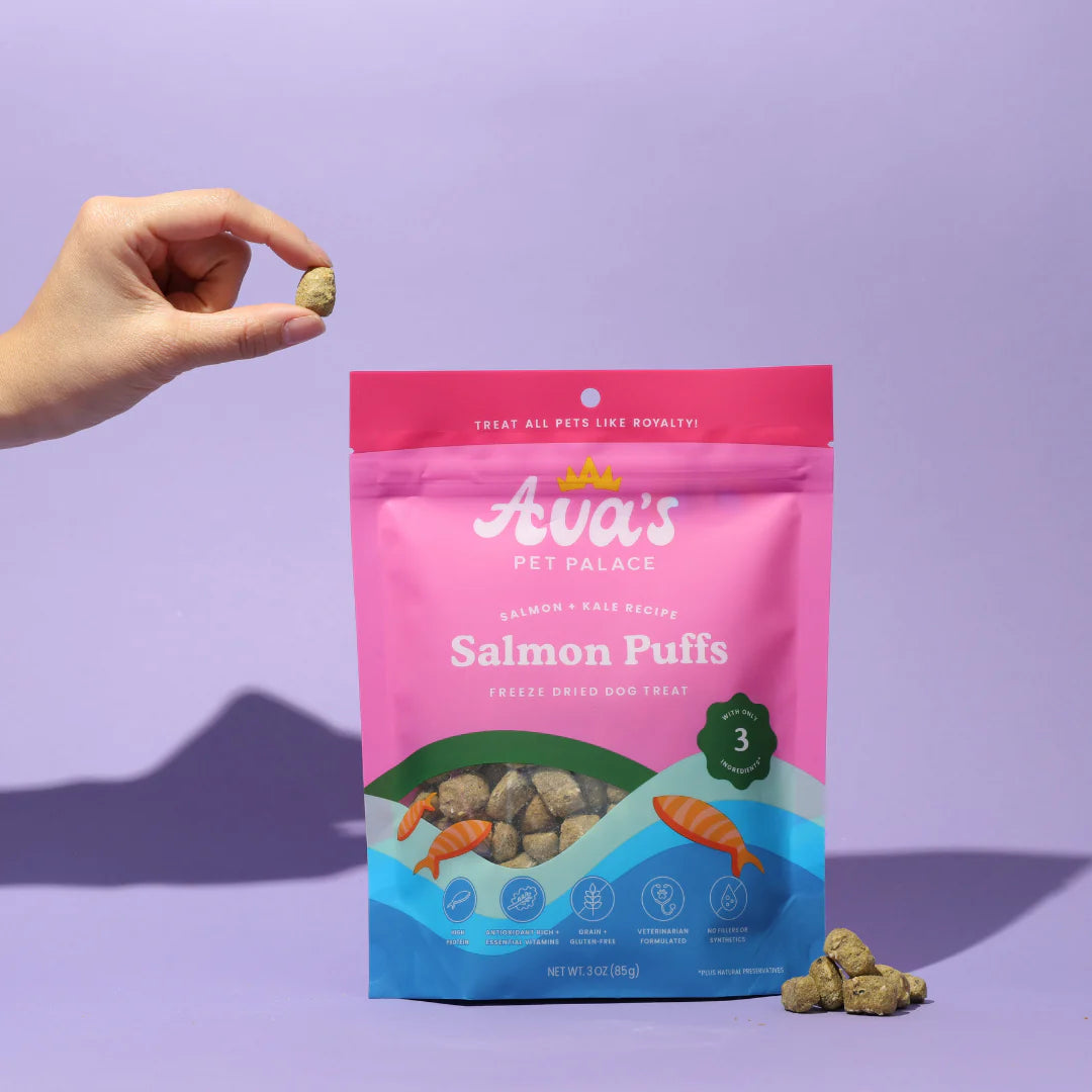 Freeze Dried Dog Treats - Salmon Puffs