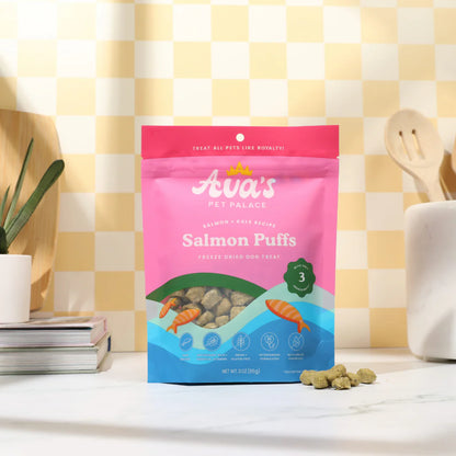 Freeze Dried Dog Treats - Salmon Puffs