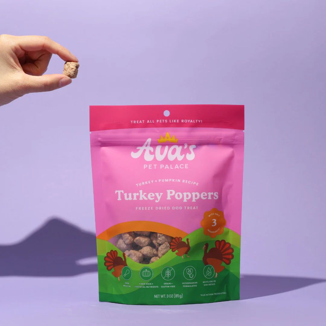 Freeze Dried Dog Treats - Turkey Poppers