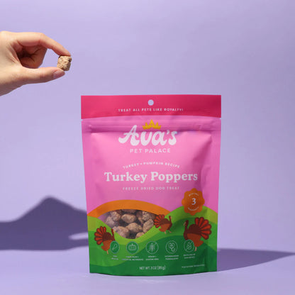 Freeze Dried Dog Treats - Turkey Poppers